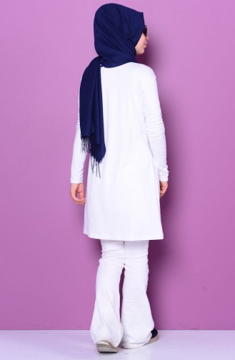 Sefamerve Basic Hijab 0728-15 Blanc 0728-15