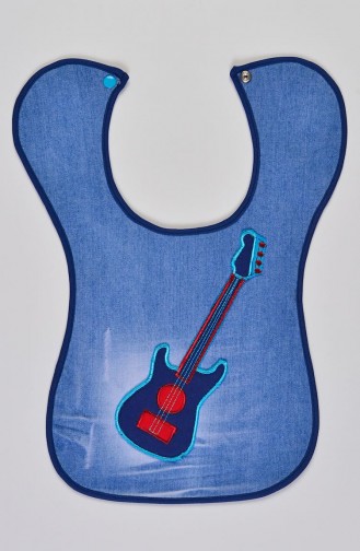 Navy Blue Baby Bib 025