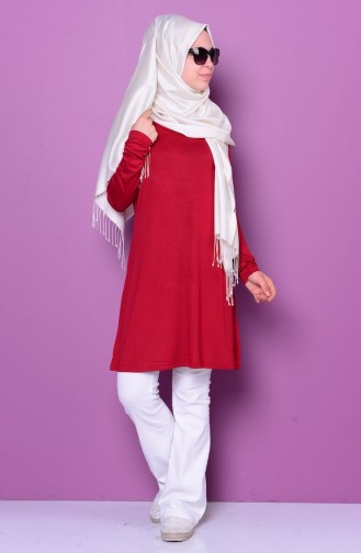 Sefamerve Basic Hijab 0728-12 Bordeaux 0728-12