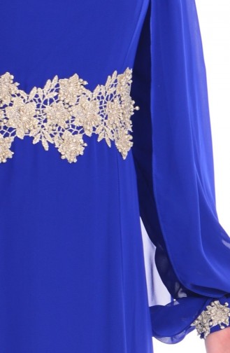 Saxe Hijab Dress 52483-04