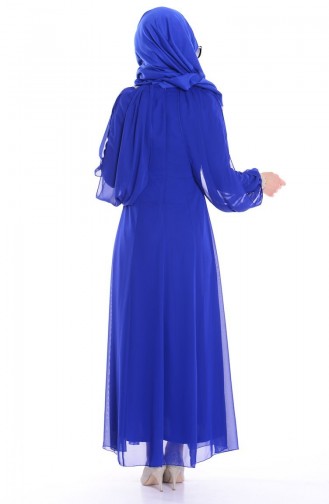 Saxe Hijab Dress 52483-04