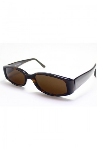 نظارات شمسية بتصميم معتق باللون البني 956C25