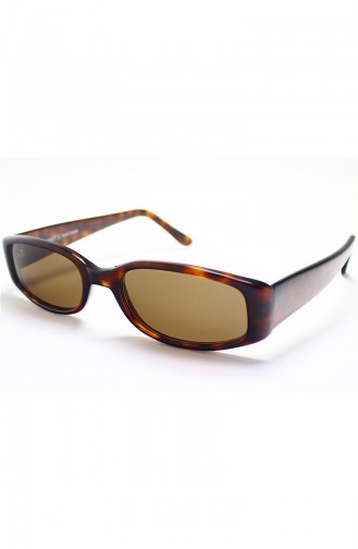 نظارات شمسية بتصميم معتق باللون البني 956C27