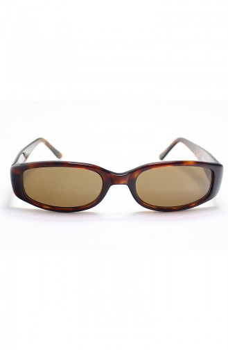 نظارات شمسية بتصميم معتق باللون البني 956C27