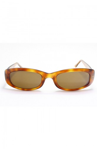 نظارات شمسية بتصميم معتق باللون البني 964C29