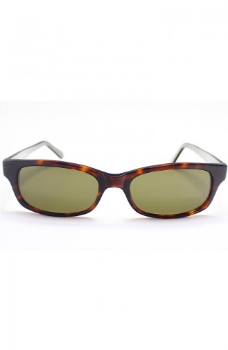 نظارات شمسية بتصميم معتق باللون البني 994C27