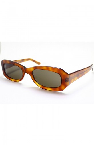 نظارات شمسية بتصميم معتق باللون بني 1020C29