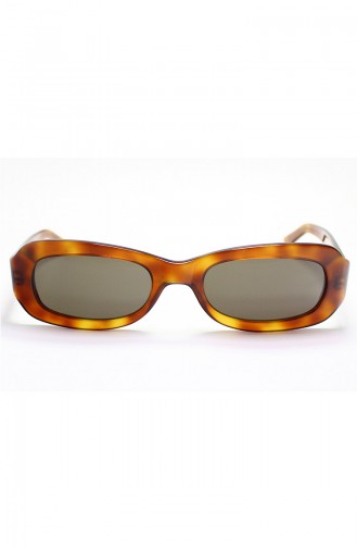 نظارات شمسية بتصميم معتق باللون بني 1020C29