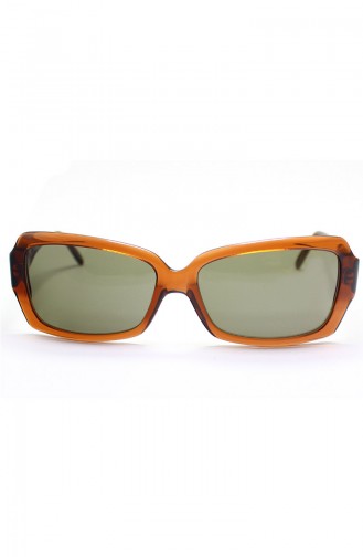 نظارات شمسية بتصميم معتق باللون البني 1029C42