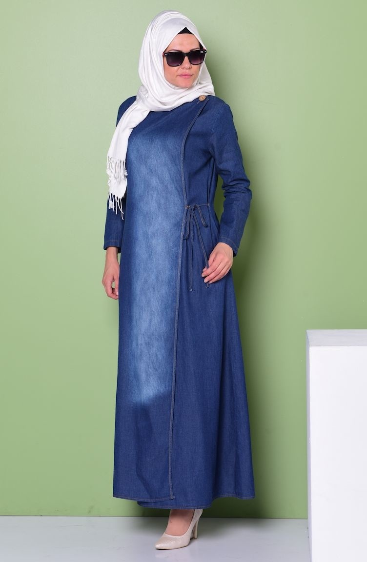 İpli Kot Ferace 1037-02 Lacivert