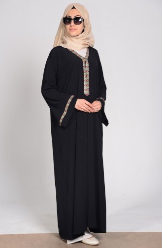 Black Hijab Dress 1003-03