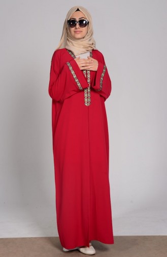 Robe Hijab Bordeaux 1003-04