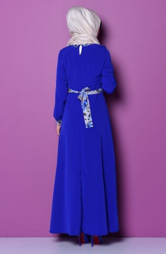 Saxe Hijab Dress 5180-01