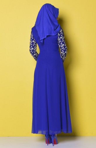 Saxe Hijab Dress 52495-06