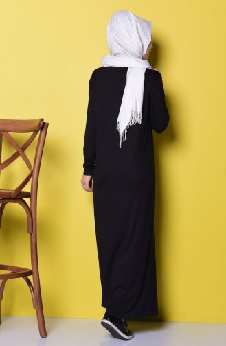 Black İslamitische Jurk 1004-02