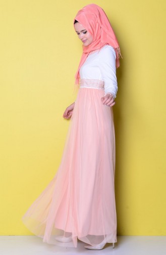 Powder Hijab Dress 2620-04