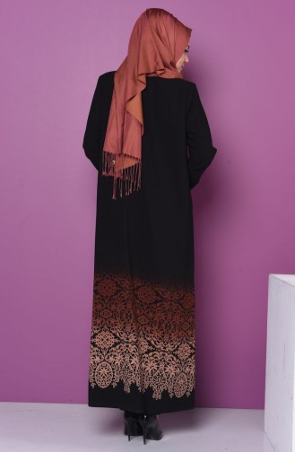 Brick Red Abaya 0472-02