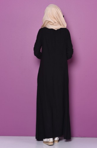 Black Hijab Dress 0108-02