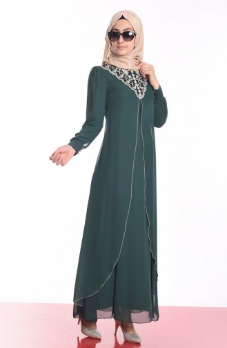 Emerald İslamitische Avondjurk 4077-04