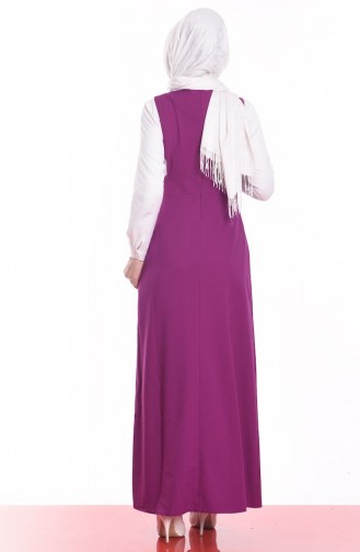 Lila Hijab Kleider 0637-08