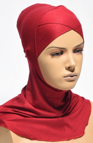 Groß Kreuz Hijab Bonnet 09 Weinrot 09