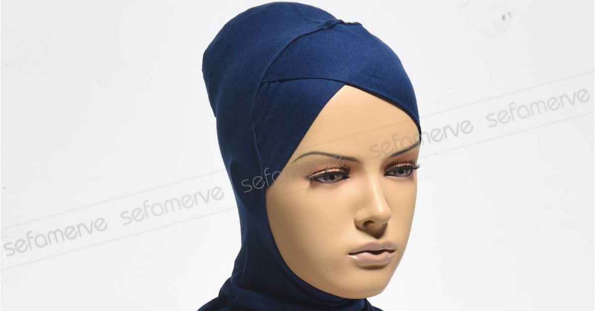 Hijab à Enfiler Avec Bonnet Intégré