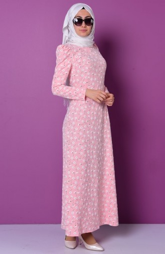 Powder Hijab Dress 2500A-01