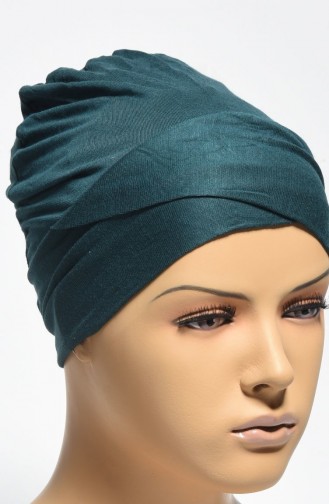 Bonnet XL Croisé 14 Vert emeraude 01-14