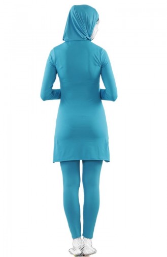 Turquoise Swimsuit Hijab 1053-08