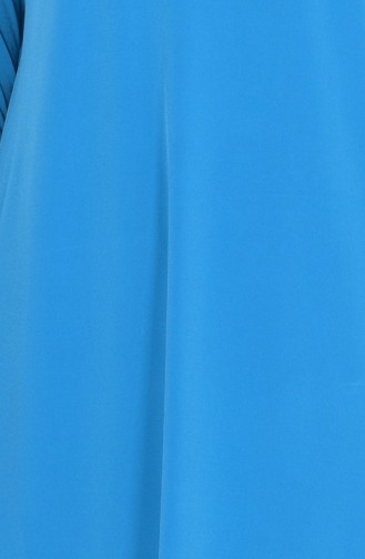 Penye Uzun Tunik 3601-10 Turkuaz