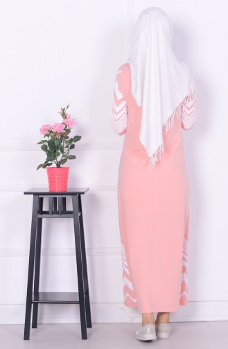 Powder Hijab Dress 3351-01