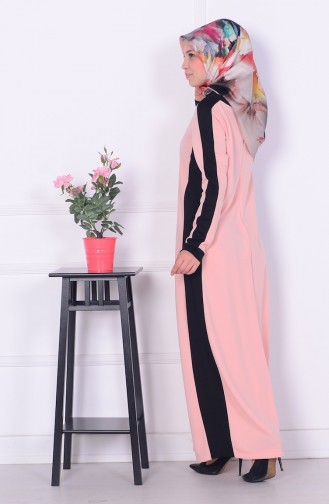 Powder Hijab Dress 3360-04
