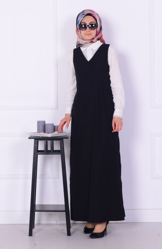 Black Hijab Dress 2516-01