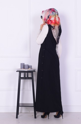 Black Hijab Dress 2516-01