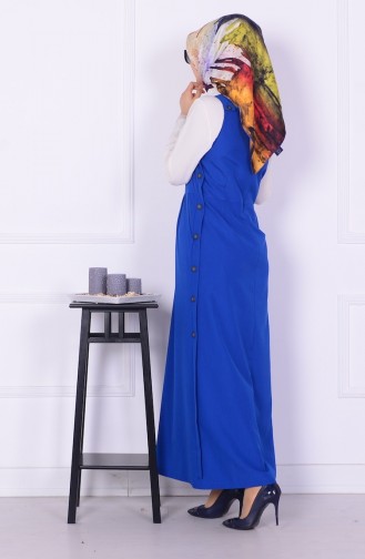 Saxe Hijab Dress 2516-06