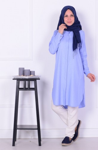 Blue Overhemdblouse 2828-03