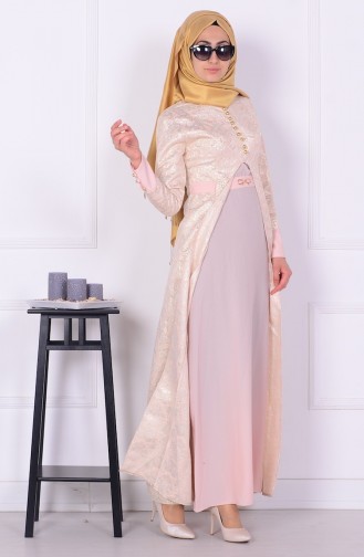 Robe Hijab Poudre 81118A-01