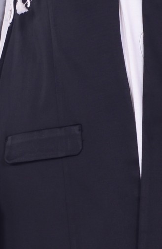 Şifon Detaylı Yelek 0386-02 Siyah
