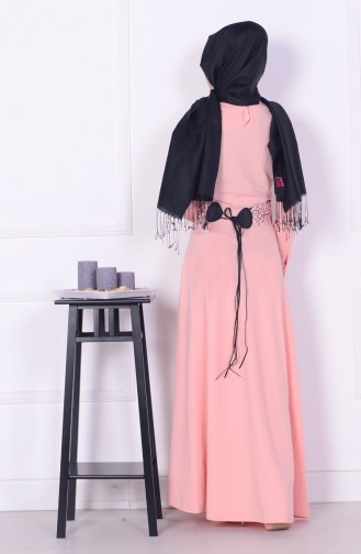 Powder Hijab Dress 3281-07