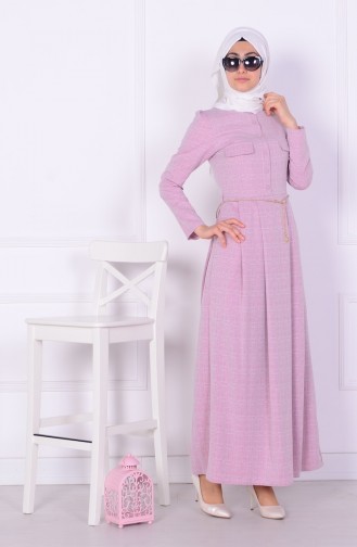 Dark Fuchsia Hijab Dress 81189-03