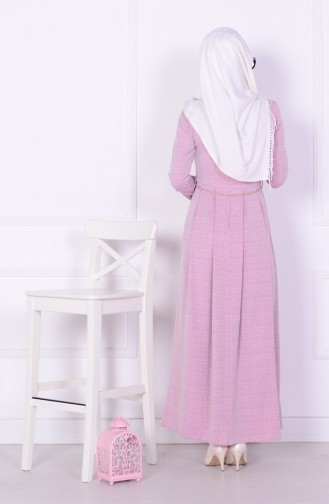 Dunkel-Fuchsia Hijab Kleider 81189-03