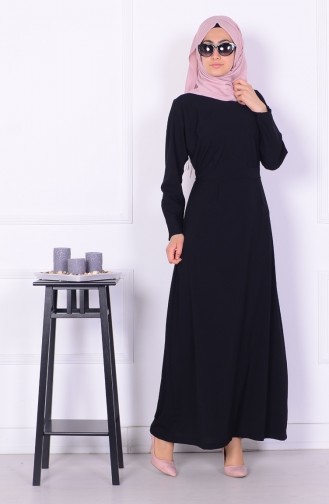 Robe Hijab Noir 0782-03