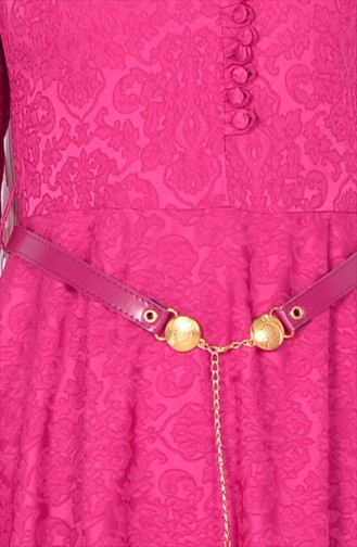 Fuchsia Hijab Dress 5251-07