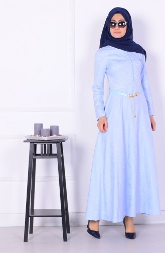 Robe Hijab Bleu 5251-08