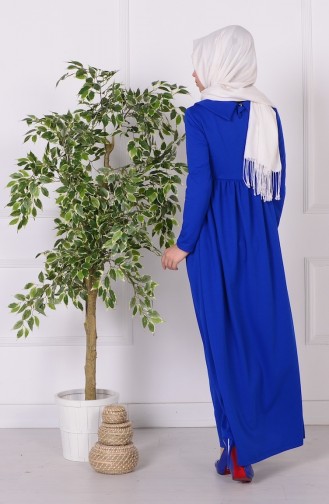 Saxe Hijab Dress 3395-01
