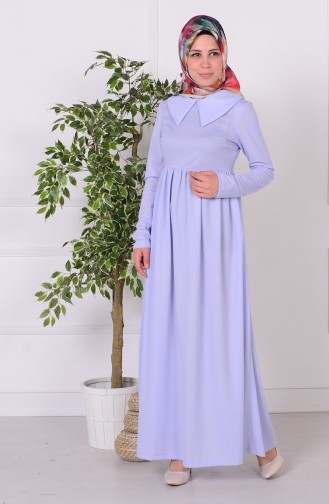 Blue Hijab Dress 3395-02
