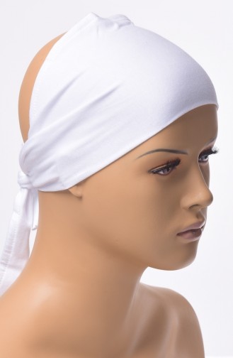 Bonnet Bande Sans Couture 01 Blanc 01