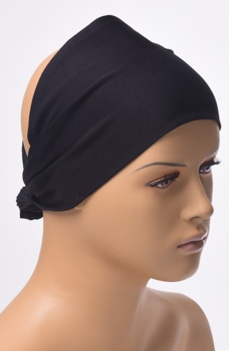 Bonnet Bande Sans Couture 03 Noir 03