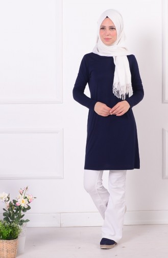 Hijab Body aus Gekämmte Baumwolle 4160-05 Dunkelblau 4160-05