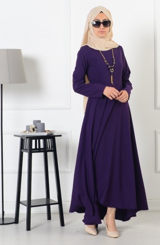 Bislife Asymmetrical Dress 4055-01 Purple 4055-01